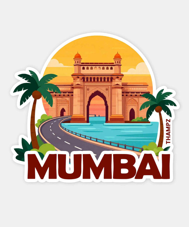 Mumbai Gateway of India Travel Sticker