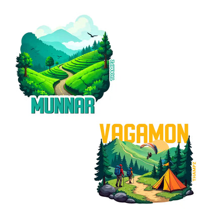 munnar  vagamon 3d embossed flexible fridge magnet combo set of 2 05mm premium travel souvenir