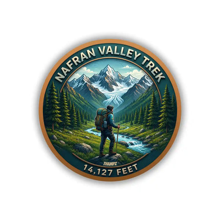 Nafran Valley Trek Glacier Trail Pin Badge – Adventure Travel Souvenir