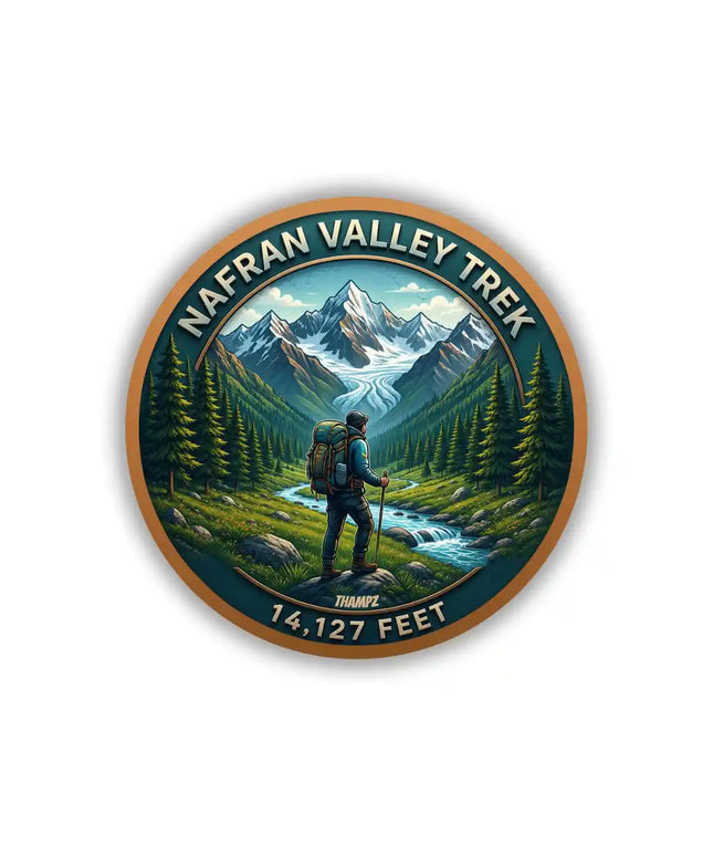 Nafran Valley Trek Glacier Trail Pin Badge – Adventure Travel Souvenir
