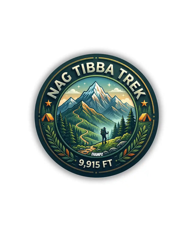 Nag Tibba Trek Mountain Camping Pin Badge – Adventure Travel Souvenir