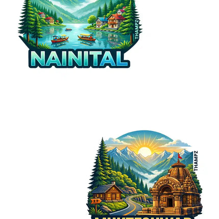 Nainital Mukteshwar 3D Embossed Flexible Fridge Magnet