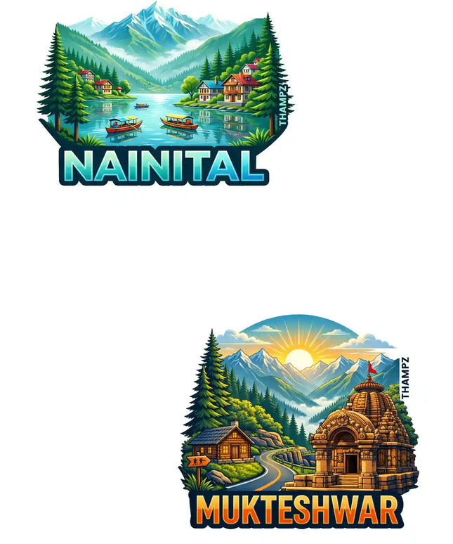 Nainital Mukteshwar 3D Embossed Flexible Fridge Magnet