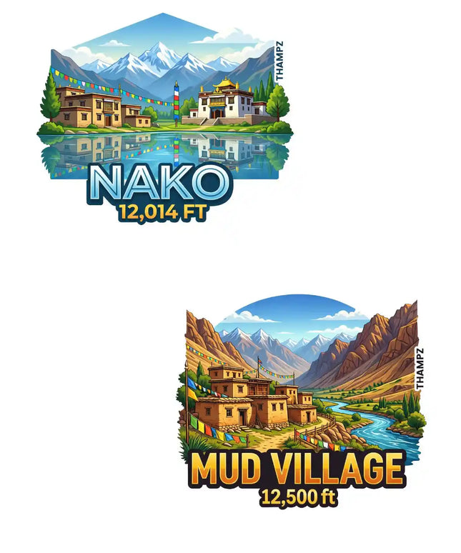 Nako Mud Village 3D Embossed Flexible Fridge Magnet