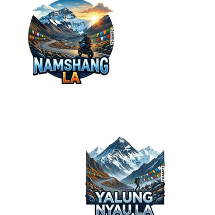 Namshang La & Yalung Nyau La Fridge Magnet – Ladakh Travel Souvenir & Collectible
