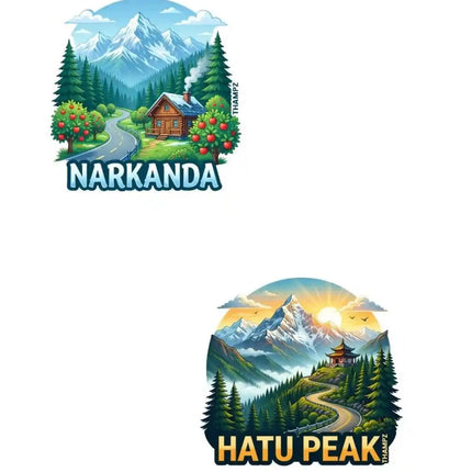Narkanda & Hatu Peak Fridge Magnet – Himalayan Travel Souvenir & Collectible