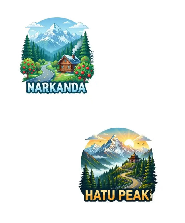 Narkanda & Hatu Peak Fridge Magnet – Himalayan Travel Souvenir & Collectible