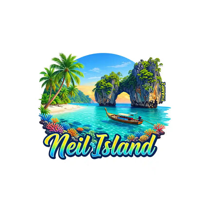 Neil Island Fridge Magnet