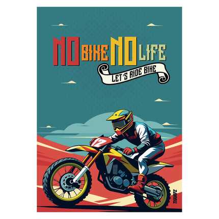 No Bike No Life – Moto Rider Poster