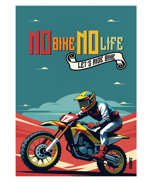 No Bike No Life – Moto Rider Poster