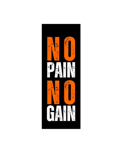 No Pain No Gain  – Bold Grunge Motivational Sticker