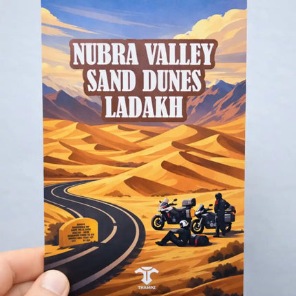 nubra valley sand dunes travel postcard scenic photo postcard