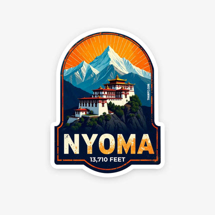 Nyoma Fridge Magnet Ladakh Travel Souvenir