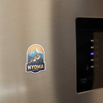 Nyoma Fridge Magnet-Ladakh Travel Souvenir