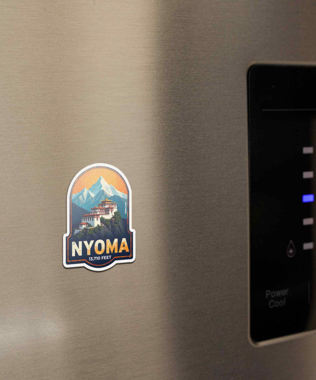 Nyoma Fridge Magnet-Ladakh Travel Souvenir