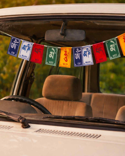 Om Mani Padme Hum Tibetan Prayer Flags
