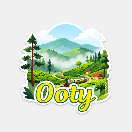 Ooty Hill Station Fridge Magnet