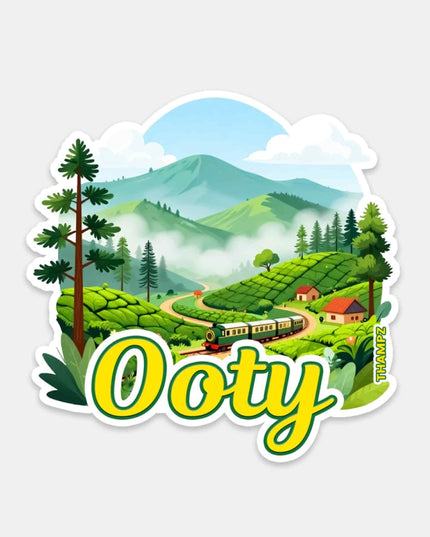 Ooty Hill Station Vinyl Sticker