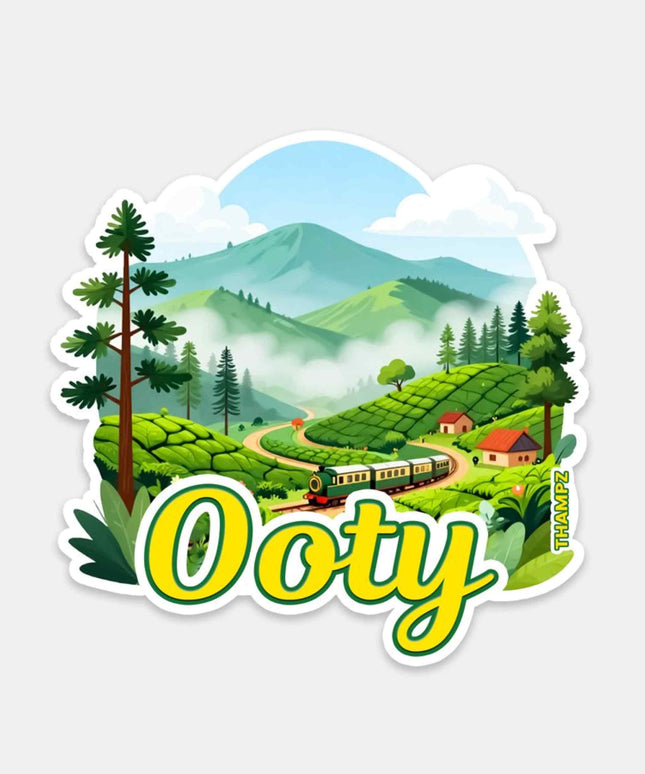 Ooty Hill Station Vinyl Sticker