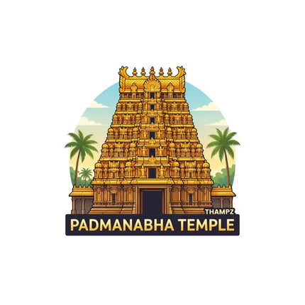 Padmanabha Temple Fridge Magnet