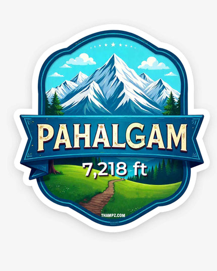 Pahalgam Vinyl Travel Sticker