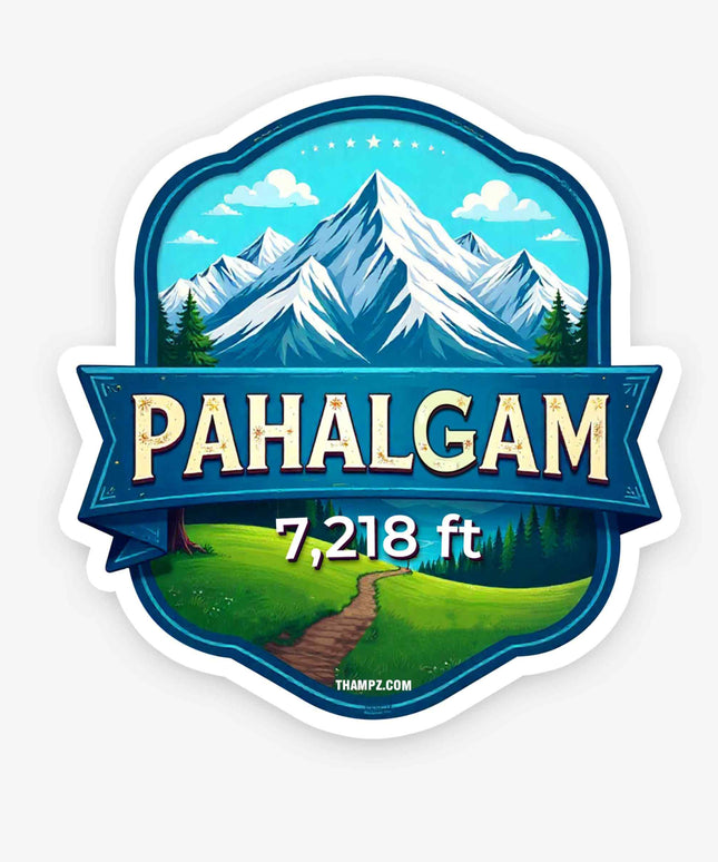 Pahalgam Vinyl Travel Sticker