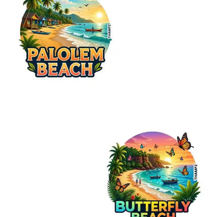 Palolem Beach & Butterfly Beach Fridge Magnet – Goa Coastal Travel Souvenir & Collectible