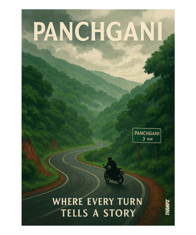 Panchgani Hill Road Poster Where Every Turn Tells A Story
