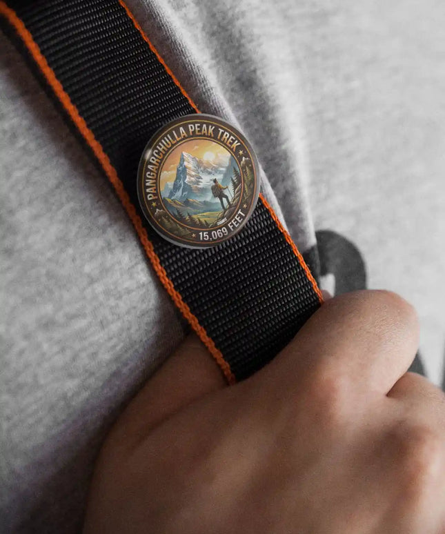 Pangarchulla Peak Summit Pin Badge – Himalayan Travel Souvenir
