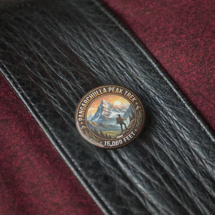 Pangarchulla Peak Summit Pin Badge – Himalayan Travel Souvenir