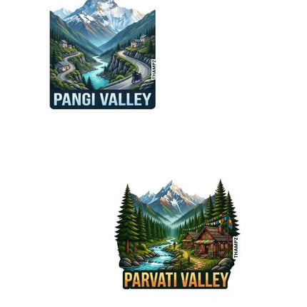Pangi Valley & Parvati Valley Fridge Magnet – Himalayan Travel Souvenir & Collectible