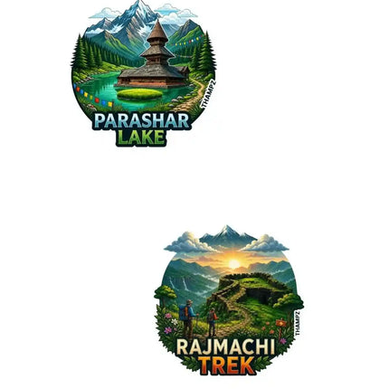 Parashar Lake & Rajmachi Trek Fridge Magnet – Mountain Travel Souvenir & Collectible