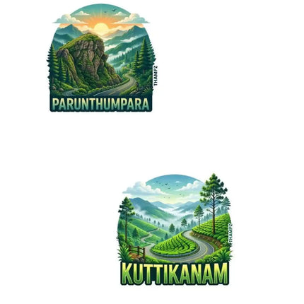 Parunthumpara & Kuttikanam Fridge Magnet – Kerala Travel Souvenir & Collectible