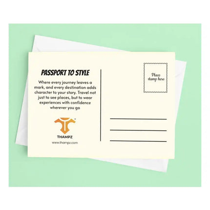 passport to style travel postcard photo postcard