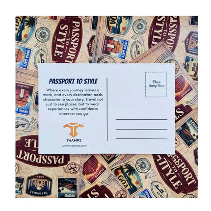passport to style travel postcard photo postcard