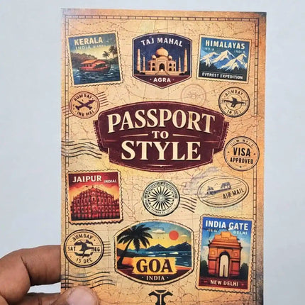 passport to style travel postcard photo postcard