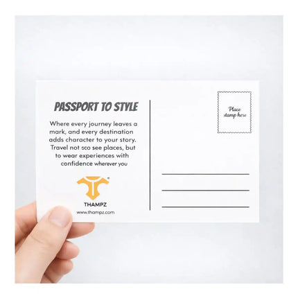 passport to style travel postcard photo postcard