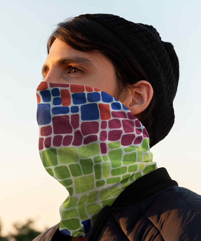 Pastel Mosaic Seamless Unisex Bandana
