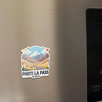 photi la pass fridge magnet