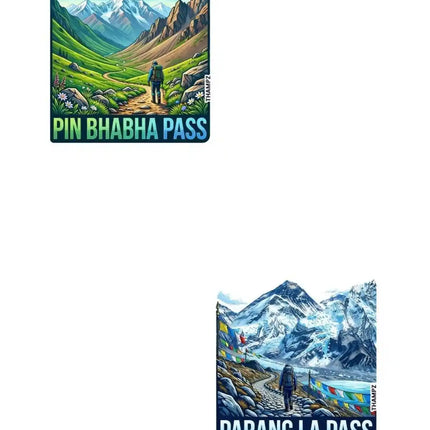 Pin Bhaba Pass & Parang La Pass Fridge Magnet – Himalayan Travel Souvenir & Collectible