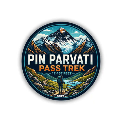 Pin Parvati Pass Trek Glacier Pin Badge – Himalayan Travel Souvenir