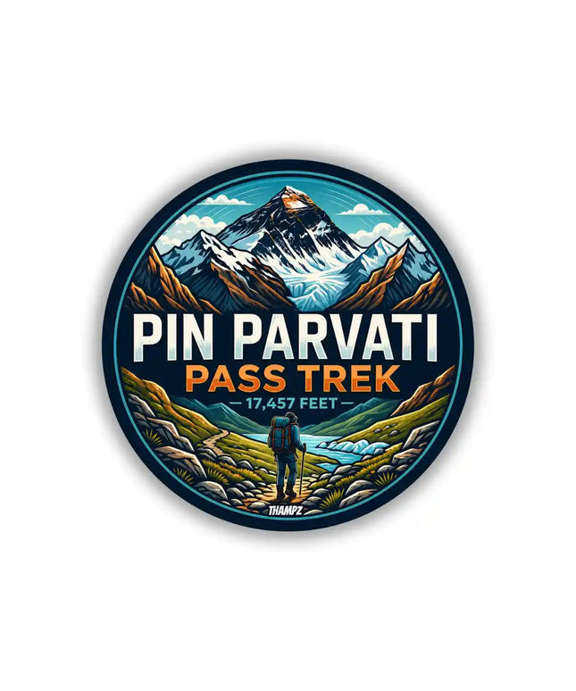Pin Parvati Pass Trek Glacier Pin Badge – Himalayan Travel Souvenir