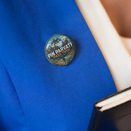 Pin Parvati Pass Trek Glacier Pin Badge – Himalayan Travel Souvenir