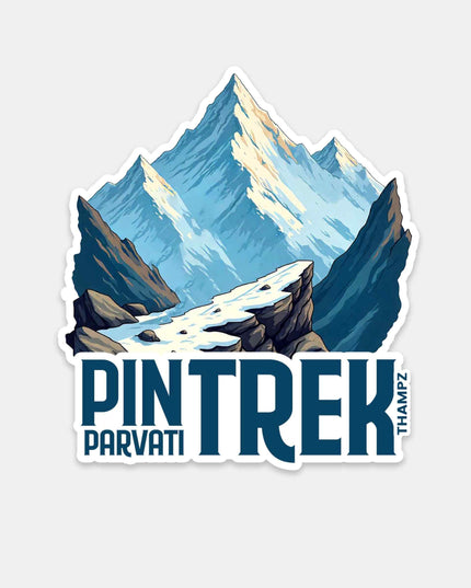 Pin Trek Parvati Valley Travel Vinyl Sticker
