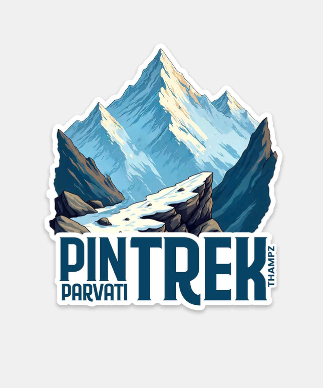 Pin Trek Parvati Valley Travel Vinyl Sticker