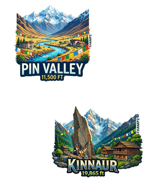 Pin Valley Kinnaur 3D Embossed Flexible Fridge Magnet