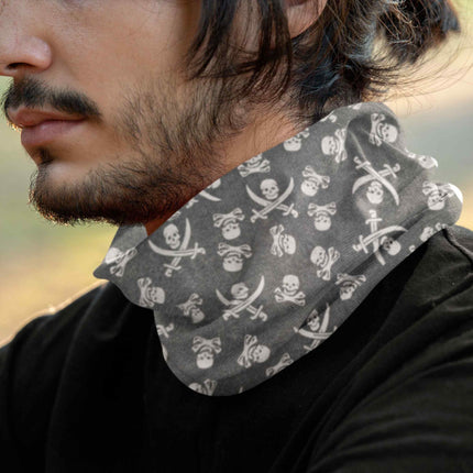 Pirate Skull Print Seamless Unisex Bandana
