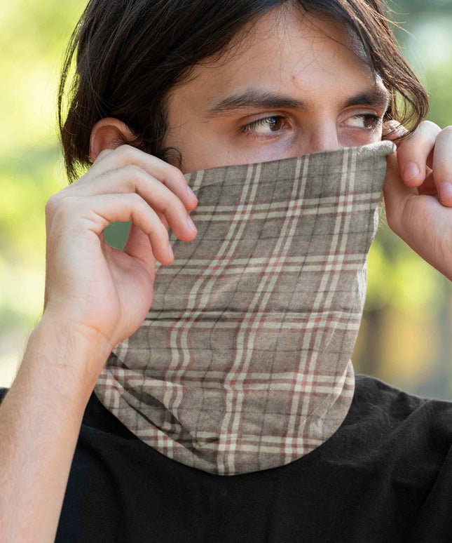 Plaid Check Multifunctional Seamless Bandana