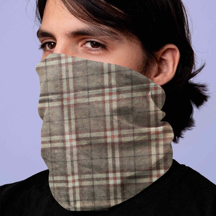 Plaid Check Multifunctional Seamless Bandana