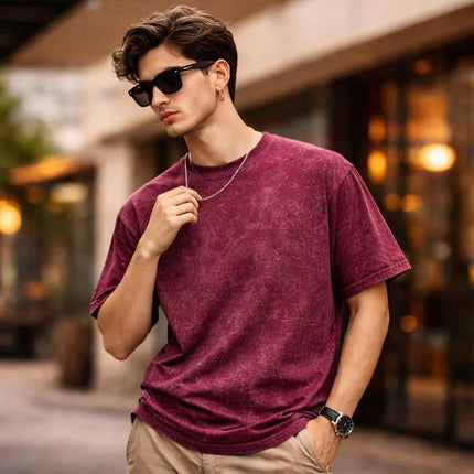 Plain Oversized Acid Wash T-Shirt